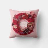 Minimal Couple Silhouette Valentines Decorative クッション (裏面)