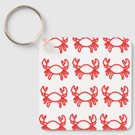 Minimal Crab Zodiac Keychain – Modern キーホルダー