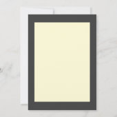 Minimal Cream Typography Wedding Invitation 招待状 (裏面)