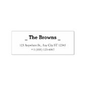 Minimal Custom Address Stamp  Family Address Stamp ラバースタンプ (押印)