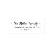 Minimal Custom Address Stamp for Family Mail ラバースタンプ (押印)