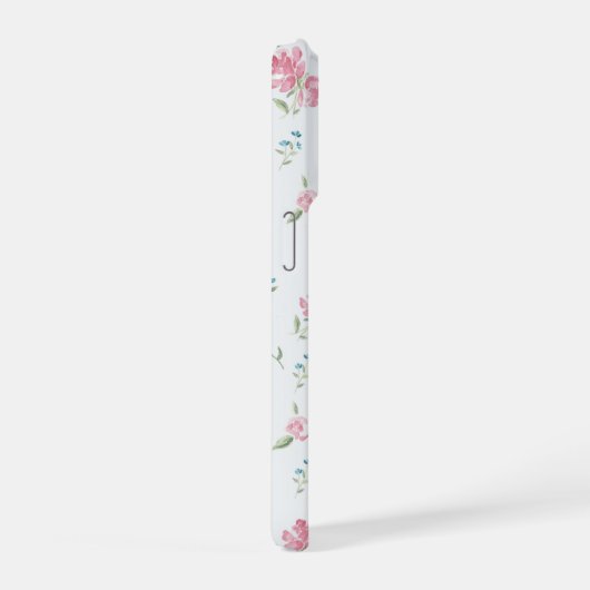 Minimal Custom Floral Photo iPhoneケース (右側面)