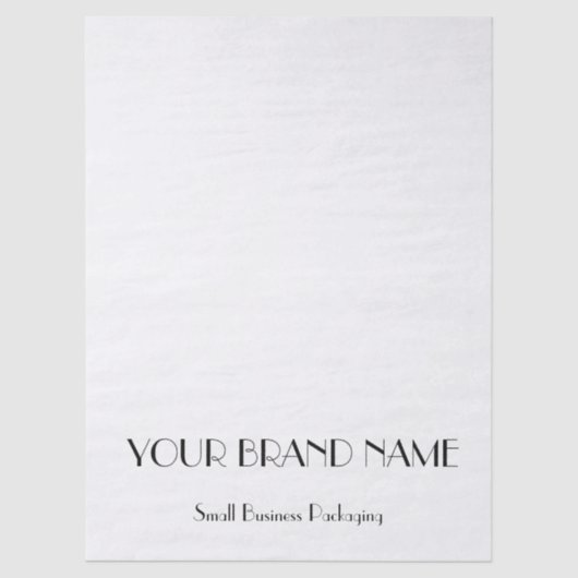 Minimal Custom  tissue paper for Small Business 薄葉紙 (正面)