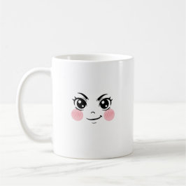Minimal Cute Anime Face Mug コーヒーマグカップ