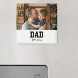 Minimal Dad Established Father's Day Gift Magnet マグネット