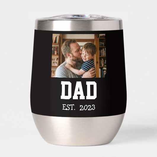 Minimal Dad Established Photo Father's Day Gift  (正面)