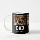 Minimal Dad Established Photo Father's Day Gift  コーヒーマグカップ (左)