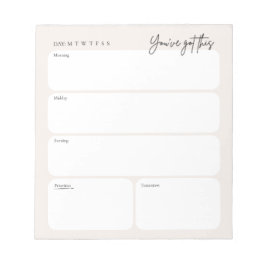 Minimal Daily Planner Notepad ノートパッド