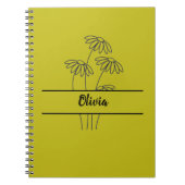 Minimal daisies notebook for girls ノートブック (正面)