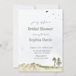 Minimal Desert Bridal Shower Invite Editable 招待状