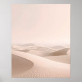 Minimal Desert Dunes Wall Art Print ポスター (正面)