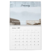 Minimal Desk Calendar for Calm Planning 2026 カレンダー (1月 2027)