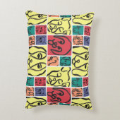 Minimal Dogs Line Art Collage アクセントクッション (裏面(縦))