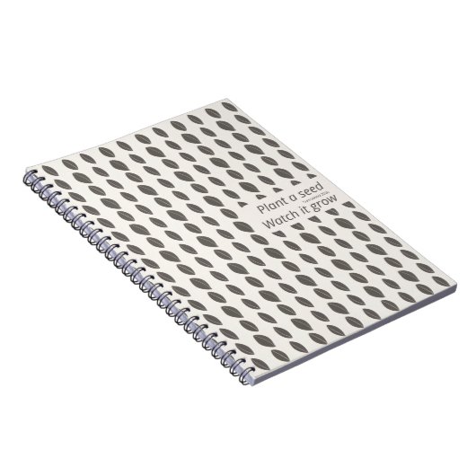 Minimal Dot Pattern Notebook – Plant a Seed ノートブック (右側)