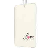 Minimal Dotted Heart Design カーエアーフレッシュナー (左)