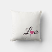 Minimal Dotted Heart Design クッション (正面)