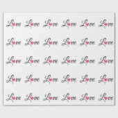 Minimal Dotted Heart Design ラッピングペーパー (フラット)