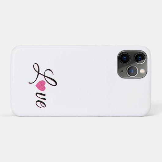 Minimal Dotted Heart Design Case-Mate iPhoneケース (裏面(横))