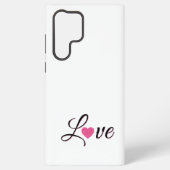 Minimal Dotted Heart Design Samsung Galaxyケース (裏面)