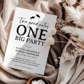 Minimal Double Graduation Party  招待状