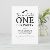 Minimal Double Graduation Party 招待状 (スタンド正面)