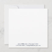 Minimal Dumbbell Grey White Thank You Card サンキューカード (裏面)