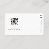 Minimal Earring Jewellery Display Photo Qr Code  名刺 (裏面)