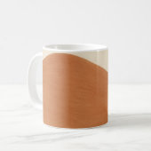Minimal Earth Tone Wave Mug コーヒーマグカップ (正面左)