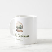 Minimal earthy script Nordic palette custom name   コーヒーマグカップ (正面左)