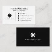 Minimal Editable Business Card 名刺 (正面/裏面)