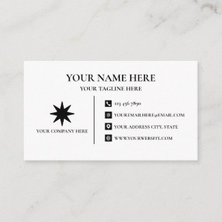 Minimal Editable Business Card 名刺