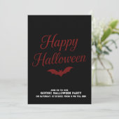 Minimal elegant Black Red Gothic Halloween Party (スタンド正面)