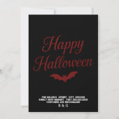 Minimal elegant Black Red Gothic Halloween Party (裏面)