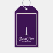 Minimal, Elegant Buenos Aires, Argentina  ギフトタグ (裏面)