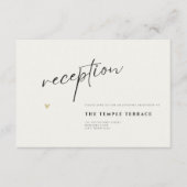 Minimal Elegant Calligraphy Typo Wedding  エンクロージャーカード (正面)
