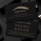 Minimal Elegant Eyebrow Salon Loyalty 名刺