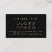 Minimal Elegant Eyebrow Salon Loyalty 名刺 (裏面)
