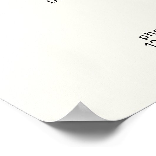 Minimal Elegant Eyebrow Salon Pricelist ポスター (角)