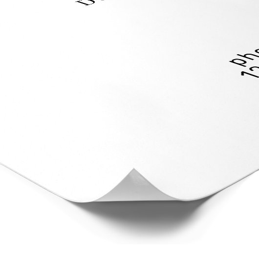 Minimal Elegant Eyebrow Salon Pricelist ポスター (角)