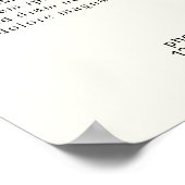 Minimal Elegant Eyebrow Salon Pricelist ポスター (角)