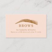 Minimal Elegant Eyebrow Salon Salon Loyalty 名刺 (正面)