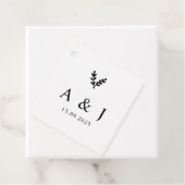 Minimal Elegant Floral Botanical Monograms Wreath  フェイバータグ (インサイチュ)