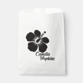 Minimal Elegant Floral Personalized Design フェイバーバッグ (正面)