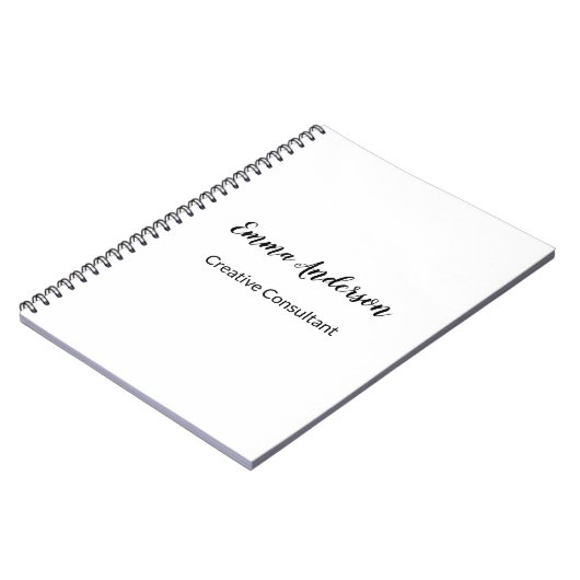 Minimal Elegant Professional  ノートブック (左側)