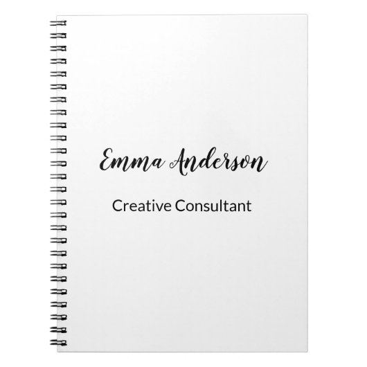 Minimal Elegant Professional  ノートブック (正面)