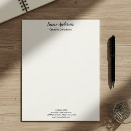 Minimal Elegant Professional  レターヘッド