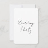 Minimal Elegant Script Wedding Invitation 招待状 (裏面)