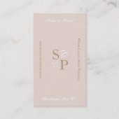 Minimal Elegant Simple Monogram Stylish Arch Photo 名刺 (正面)