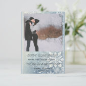 Minimal Elegant Text & Photo Design / ウェディング  セーブザデート (スタンド正面)