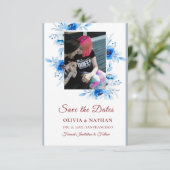 Minimal Elegant Text & Photo Design / Wedding  セーブザデート (スタンド正面)